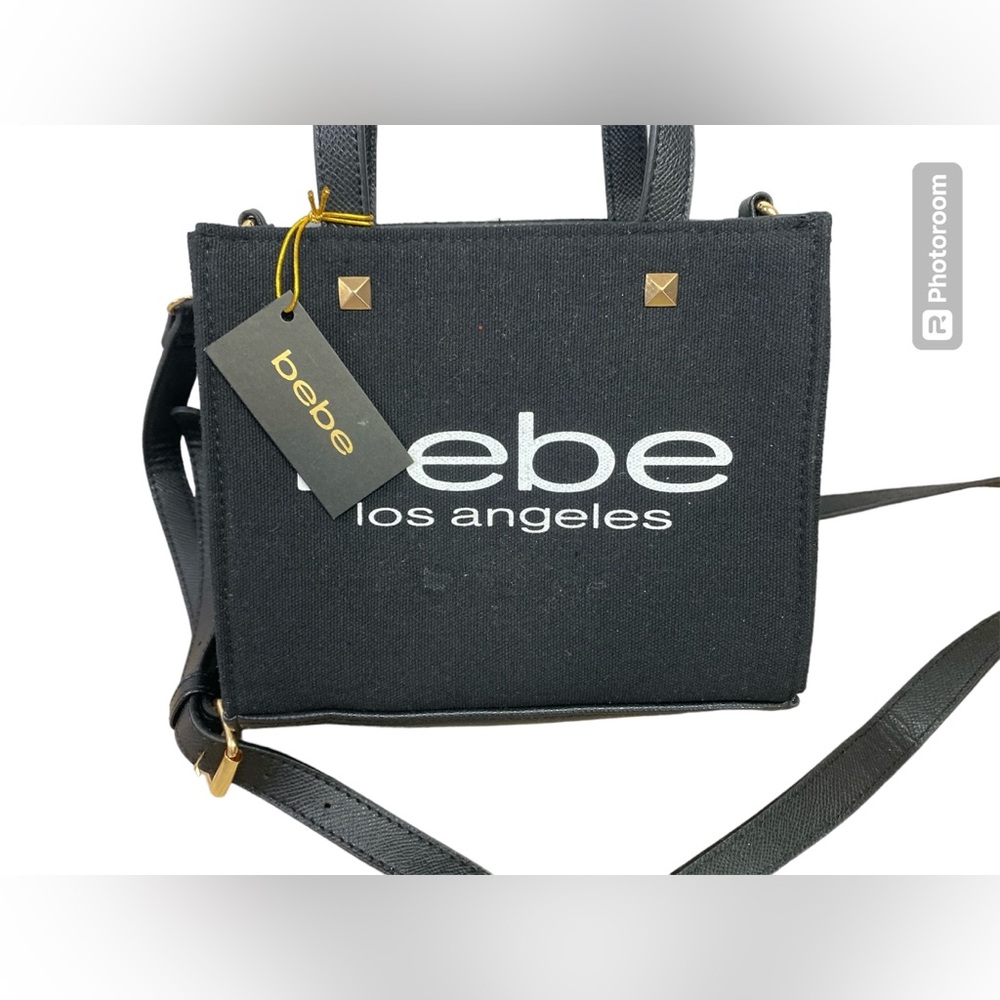 BEBE Rian Canvas Mini Satchel - Picture 2 of 5